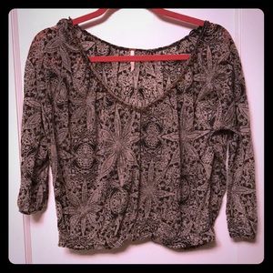 Free people flowy crop top